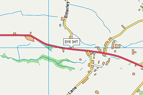 SY8 3HT map - OS VectorMap District (Ordnance Survey)