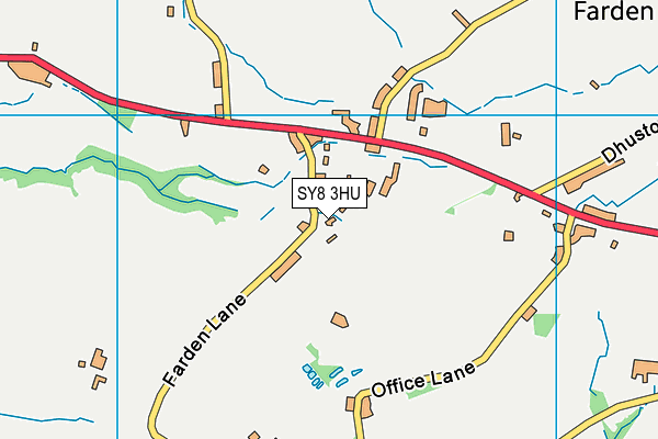 SY8 3HU map - OS VectorMap District (Ordnance Survey)