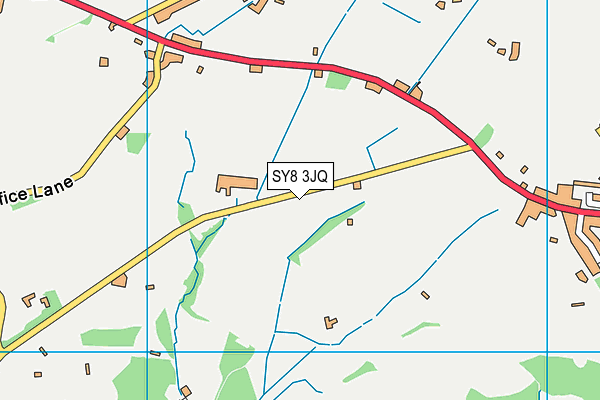 SY8 3JQ map - OS VectorMap District (Ordnance Survey)