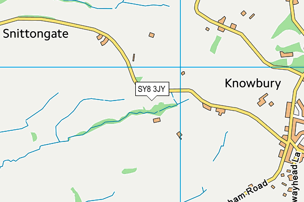 SY8 3JY map - OS VectorMap District (Ordnance Survey)