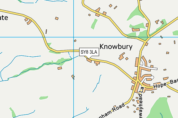 SY8 3LA map - OS VectorMap District (Ordnance Survey)