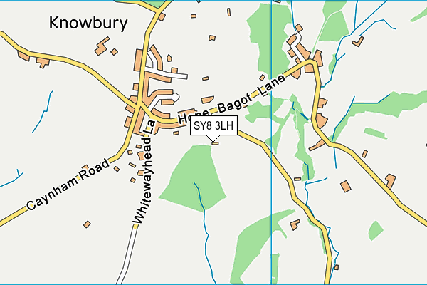 SY8 3LH map - OS VectorMap District (Ordnance Survey)