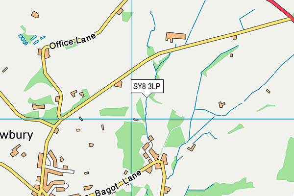 SY8 3LP map - OS VectorMap District (Ordnance Survey)