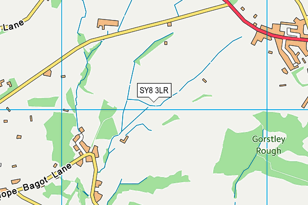 SY8 3LR map - OS VectorMap District (Ordnance Survey)