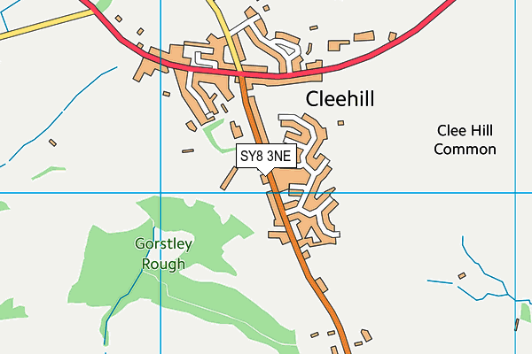 Clee Hill Community Academy map (SY8 3NE) - OS VectorMap District (Ordnance Survey)