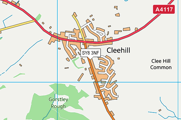 SY8 3NF map - OS VectorMap District (Ordnance Survey)