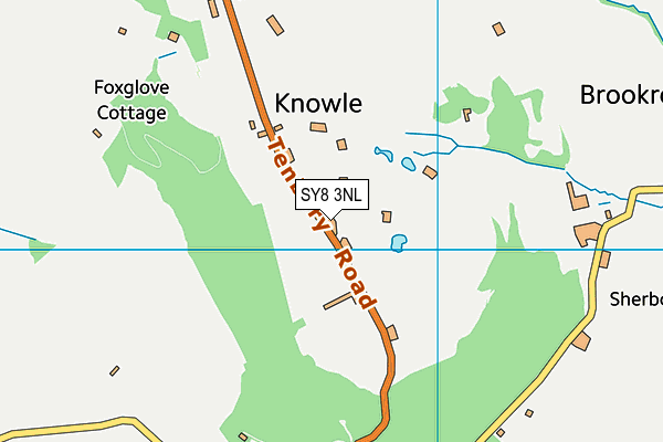 The Knowle Sports Ground map (SY8 3NL) - OS VectorMap District (Ordnance Survey)