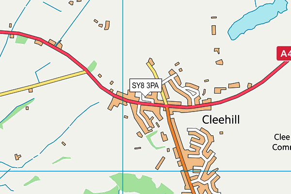 SY8 3PA map - OS VectorMap District (Ordnance Survey)