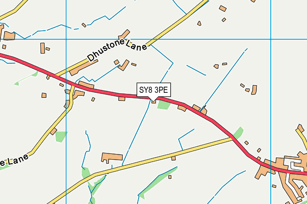 SY8 3PE map - OS VectorMap District (Ordnance Survey)