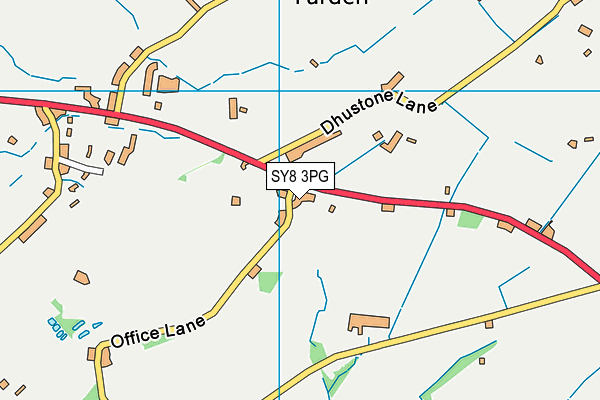 SY8 3PG map - OS VectorMap District (Ordnance Survey)