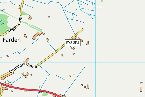 SY8 3PJ map - OS VectorMap District (Ordnance Survey)