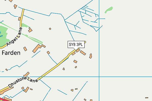 SY8 3PL map - OS VectorMap District (Ordnance Survey)