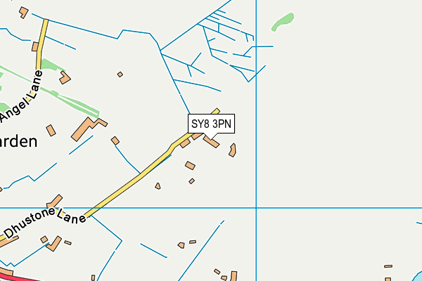 SY8 3PN map - OS VectorMap District (Ordnance Survey)