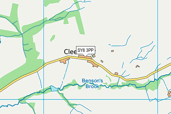 SY8 3PP map - OS VectorMap District (Ordnance Survey)