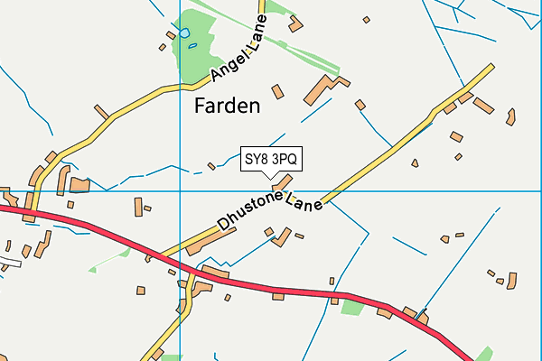 SY8 3PQ map - OS VectorMap District (Ordnance Survey)