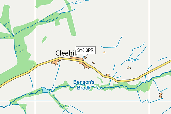 SY8 3PR map - OS VectorMap District (Ordnance Survey)