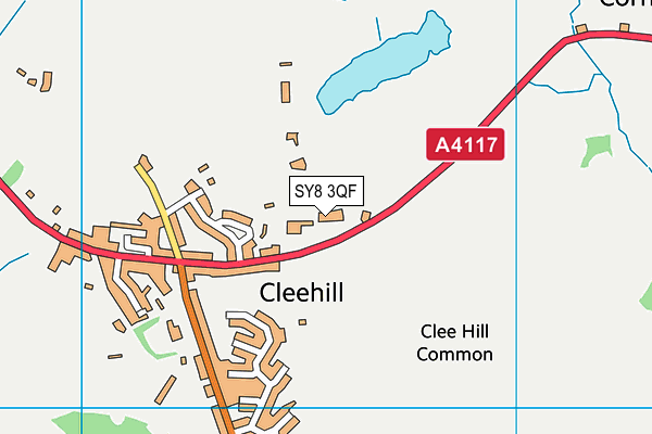 SY8 3QF map - OS VectorMap District (Ordnance Survey)