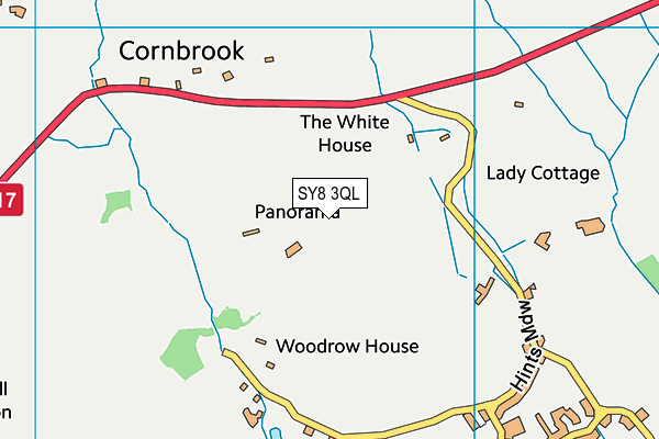 SY8 3QL map - OS VectorMap District (Ordnance Survey)