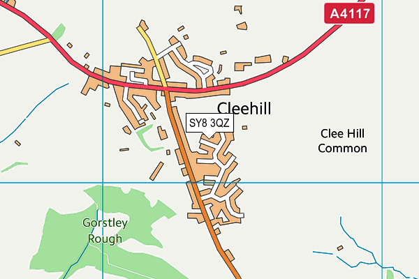 SY8 3QZ map - OS VectorMap District (Ordnance Survey)