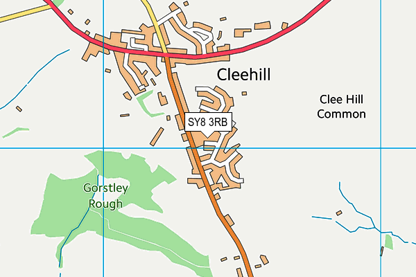 SY8 3RB map - OS VectorMap District (Ordnance Survey)