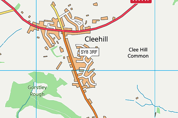 SY8 3RF map - OS VectorMap District (Ordnance Survey)