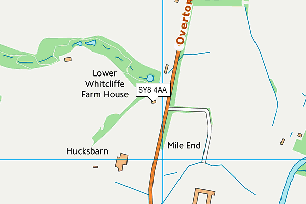 SY8 4AA map - OS VectorMap District (Ordnance Survey)
