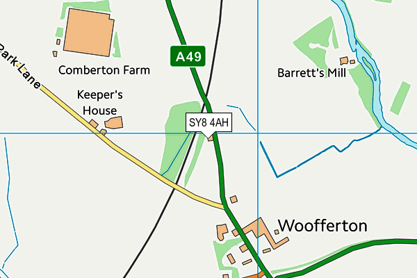 SY8 4AH map - OS VectorMap District (Ordnance Survey)