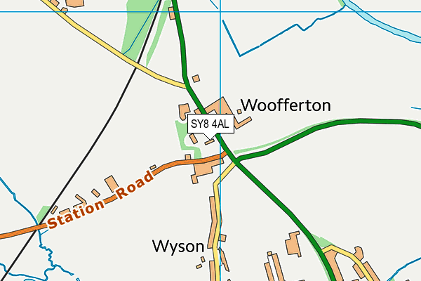 SY8 4AL map - OS VectorMap District (Ordnance Survey)