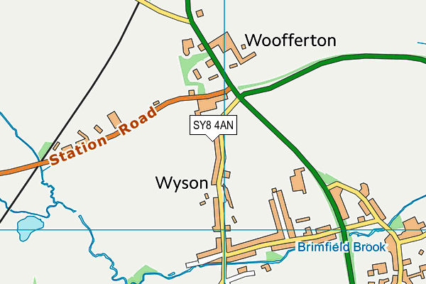 SY8 4AN map - OS VectorMap District (Ordnance Survey)