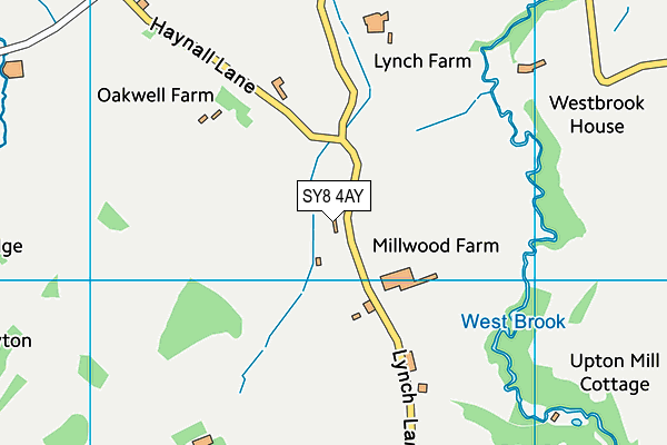 SY8 4AY map - OS VectorMap District (Ordnance Survey)