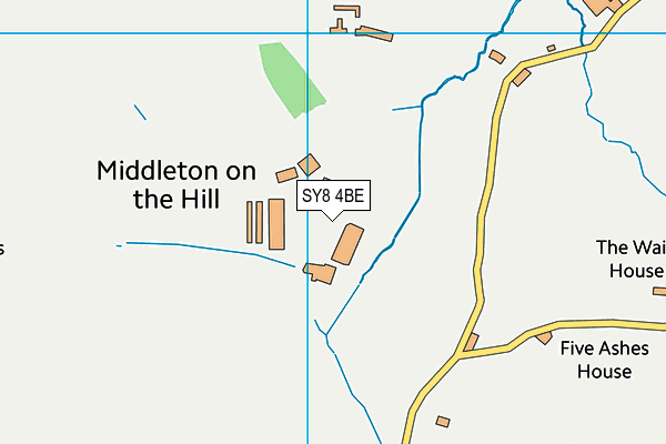 SY8 4BE map - OS VectorMap District (Ordnance Survey)