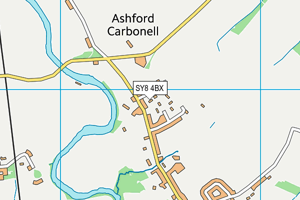 SY8 4BX map - OS VectorMap District (Ordnance Survey)