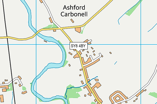 SY8 4BY map - OS VectorMap District (Ordnance Survey)