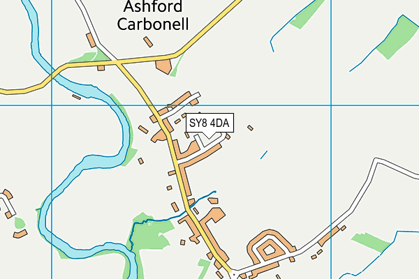 SY8 4DA map - OS VectorMap District (Ordnance Survey)