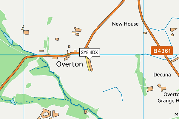 SY8 4DX map - OS VectorMap District (Ordnance Survey)