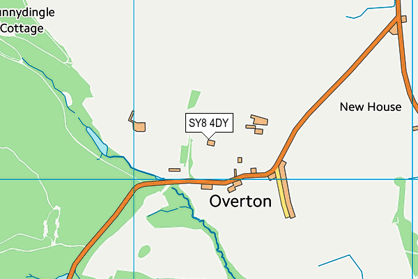 SY8 4DY map - OS VectorMap District (Ordnance Survey)