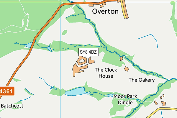 Moor Park School map (SY8 4DZ) - OS VectorMap District (Ordnance Survey)