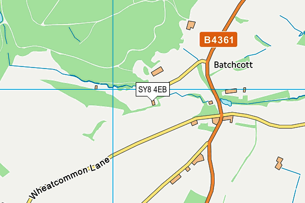 SY8 4EB map - OS VectorMap District (Ordnance Survey)