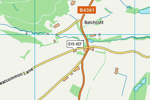 SY8 4EF map - OS VectorMap District (Ordnance Survey)