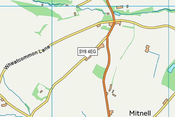 SY8 4EG map - OS VectorMap District (Ordnance Survey)