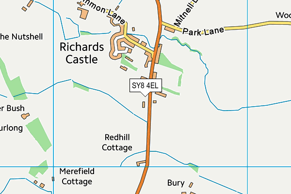 SY8 4EL map - OS VectorMap District (Ordnance Survey)