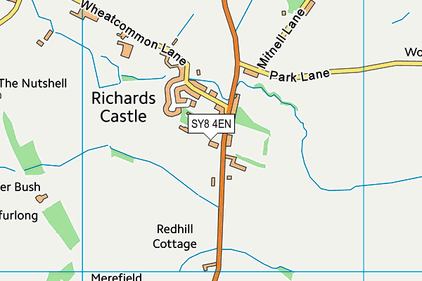 SY8 4EN map - OS VectorMap District (Ordnance Survey)