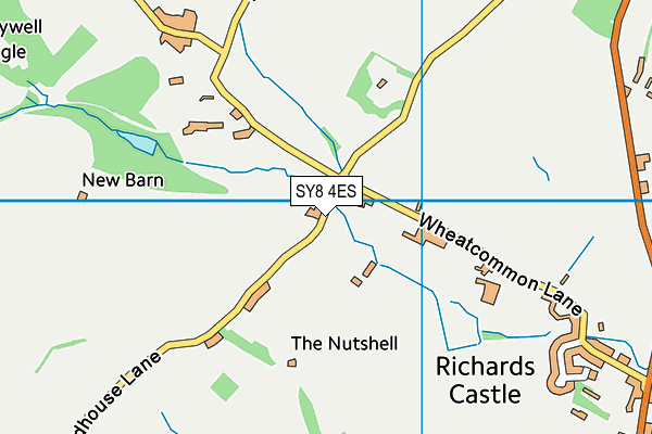 SY8 4ES map - OS VectorMap District (Ordnance Survey)