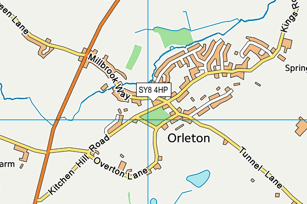 SY8 4HP map - OS VectorMap District (Ordnance Survey)