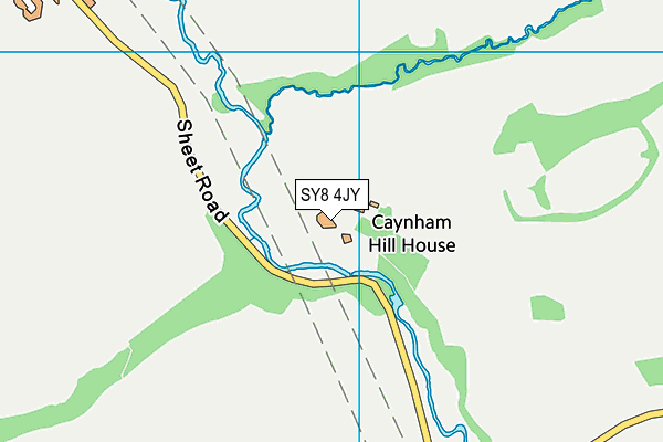 SY8 4JY map - OS VectorMap District (Ordnance Survey)