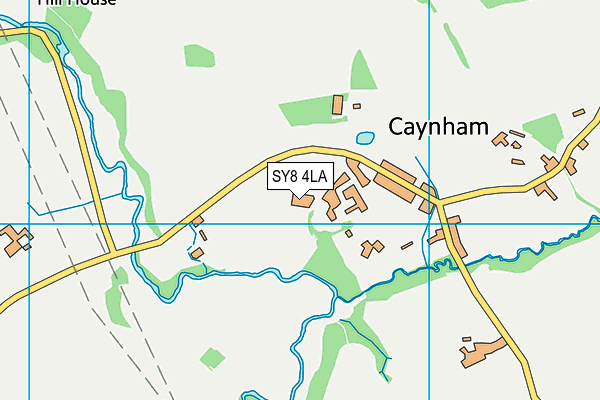 SY8 4LA map - OS VectorMap District (Ordnance Survey)