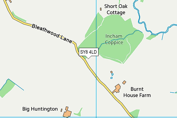 SY8 4LD map - OS VectorMap District (Ordnance Survey)