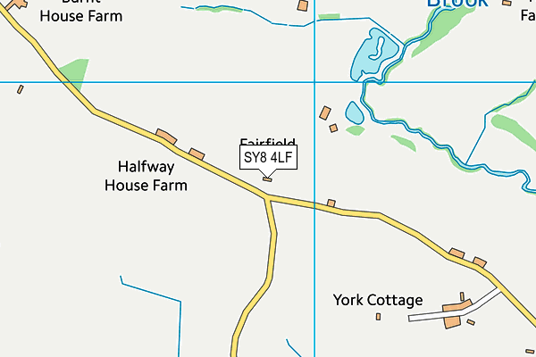 SY8 4LF map - OS VectorMap District (Ordnance Survey)