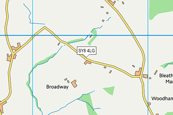 SY8 4LG map - OS VectorMap District (Ordnance Survey)