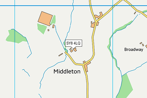 SY8 4LQ map - OS VectorMap District (Ordnance Survey)